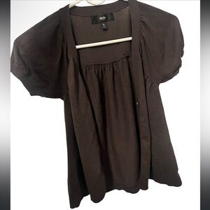 Willow Chocolate Brown Blouse